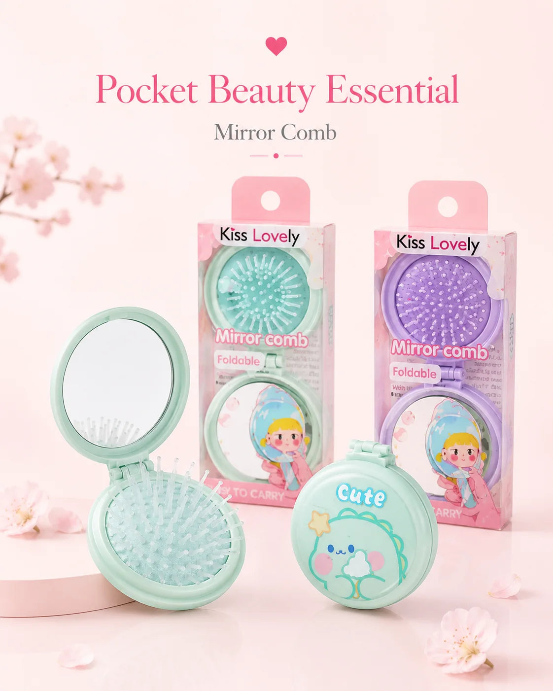 Pocket Mirror Comb